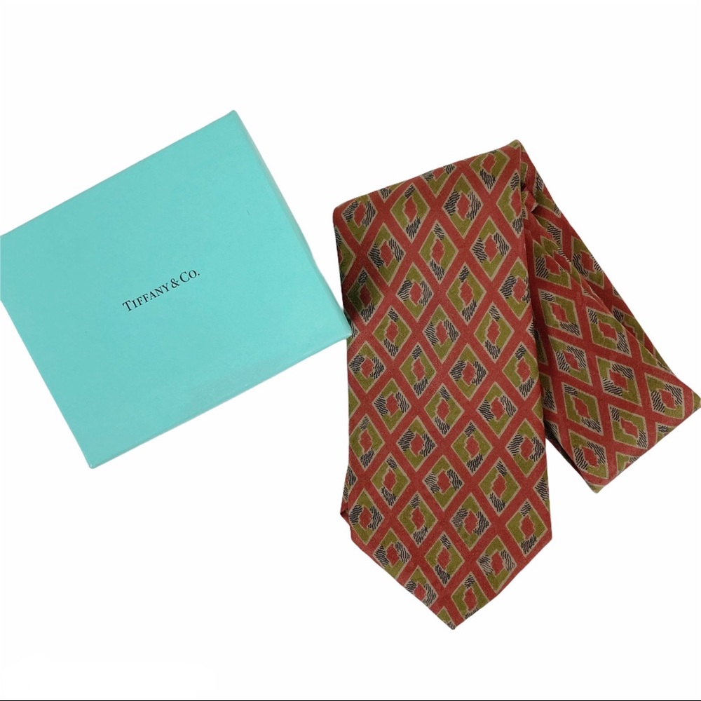 Vintage Tiffany & Co 1986 Tie with Tiffany Box